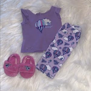 Tenny American girl doll pj set